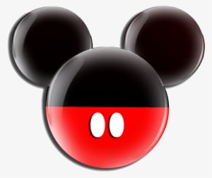 Black Red Mickey - Logo Mickey Mouse - Transparent PNG Free Download