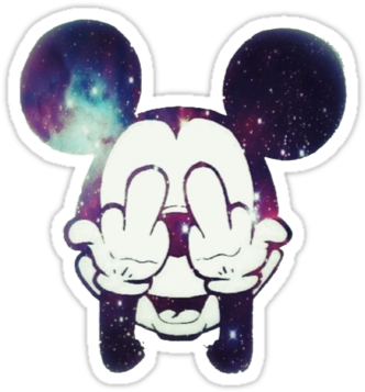 By Pirruswag - Mickey Mouse With Middle Finger - Transparent PNG Free Download