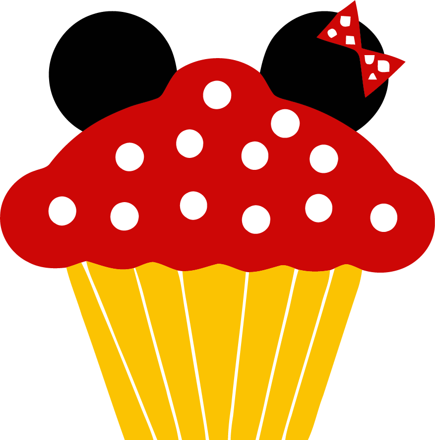 Minnie Cupcake Clipart Png - Minnie Mouse Cupcake Clipart - Transparent PNG Free Download