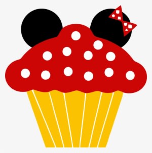 Minnie Cupcake Clipart Png - Minnie Mouse Cupcake Clipart - Transparent PNG Free Download
