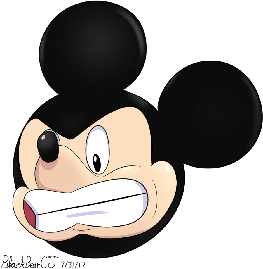 Angry Mickey - Mickey Mouse - Transparent PNG Free Download
