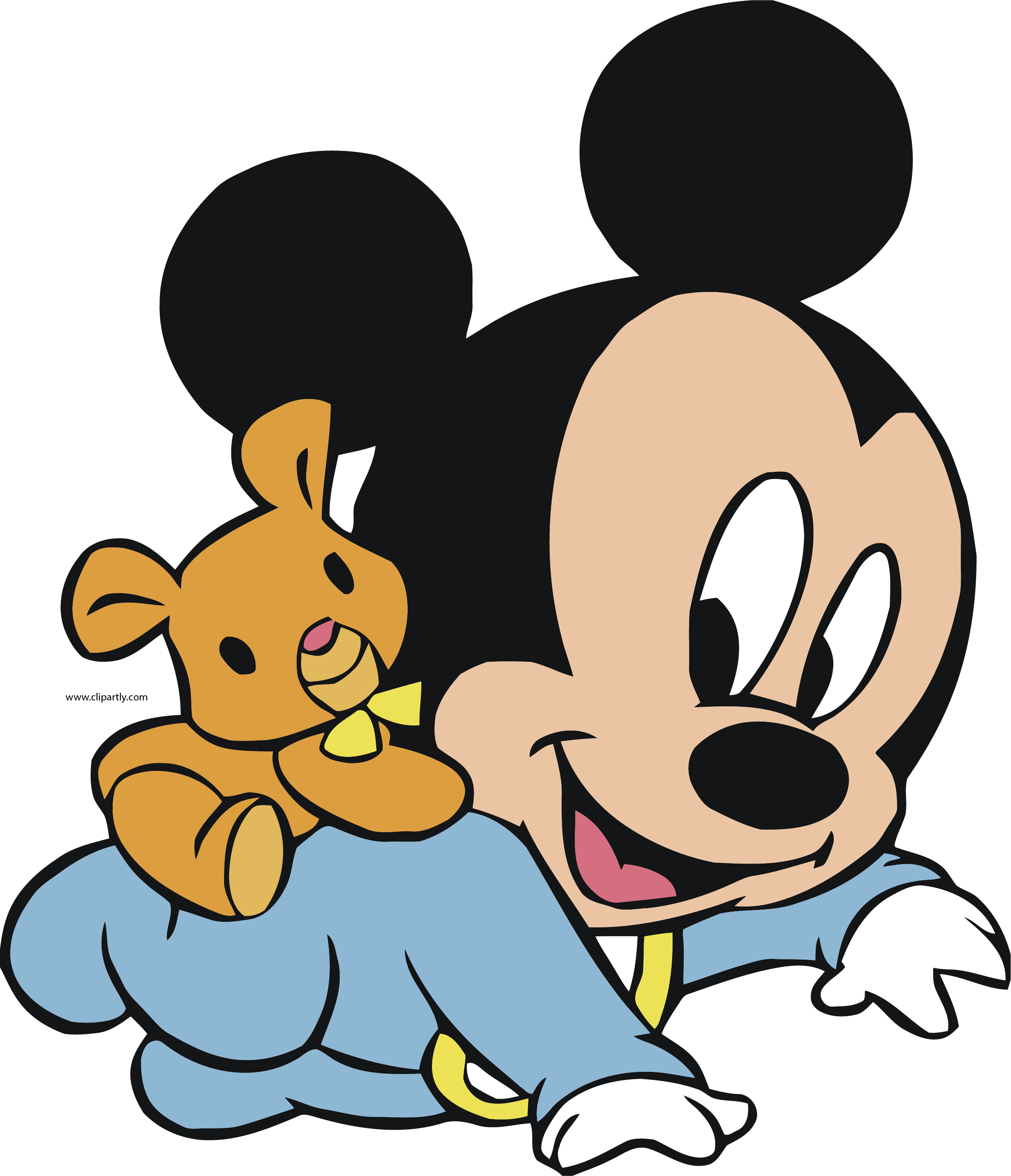 Baby Mickey Bear Clipart Png - Mickey Mouse Baby Png - Transparent PNG Free Download