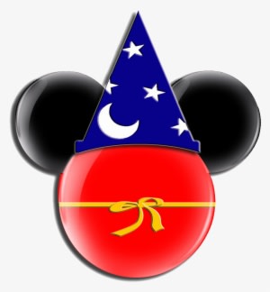 Sorcerer Hat Mickey Ears, Sorcerer Mickey Ears Clipart - Sorcerer Mickey Mouse Head - Transparent PNG Free Download