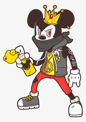 Mice King On Behance - Mickey Mouse Punk - Transparent PNG Free Download