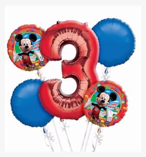Balloon Svg Mickey - Mickey Mouse Birthday Balloons - Transparent PNG Free Download