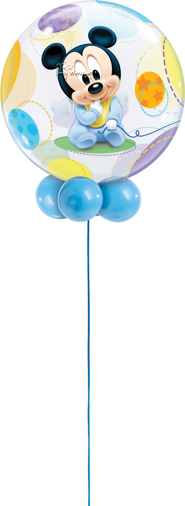 Baby Minnie / Mickey Bubble - Baby Mickey Mouse Balloons - Transparent PNG Free Download