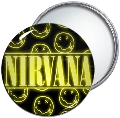 Nirvana Logo Pocket Mirror - Nirvana Rock Band Customized Rectangle Mouse Pad - Transparent PNG Free Download