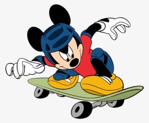 Disney Skateboarding Clip Art Disney Clip Art Galore - Mickey Mouse Skateboard - Transparent PNG Free Download