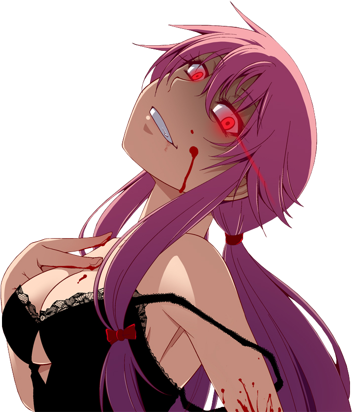 Yuno Gasai Yuno Gasai Gasai Yuno Yunogasai Animegirl - Mirai Nikki Mouse Pad, Mousepad (10.2 X 8.3 X 0.12 - Transparent PNG Free Download