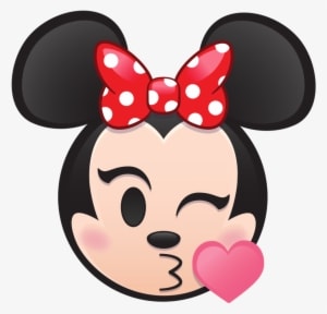 Minnie Kiss - Disney Emoji Minnie Mouse - Transparent PNG Free Download