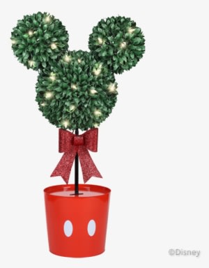 Mickey Mouse Topiary Tree - Transparent PNG Free Download