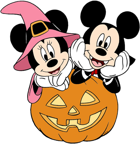October Mickey And Minnie Halloween - Mickey And Minnie Mouse Halloween - Transparent PNG Free Download