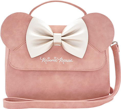 Disney Apparel Minnie Ears And Bow Pink Crossbody Bag - Loungefly Pink Minnie Mouse Bag - Transparent PNG Free Download