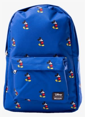 Mickey Mouse Blue Backpack - Transparent PNG Free Download