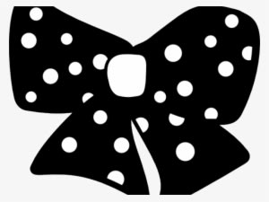 Dots Clipart Black Hair Bow - Minnie Mouse - Transparent PNG Free Download