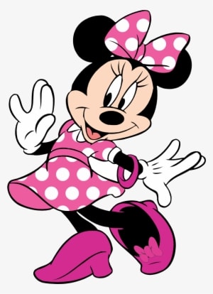 Turma Do Mickey Minnie Rosa 3 Png Imagens E Moldes - Dibujos De Minnie Mouse - Transparent PNG Free Download