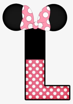 Minnie Vermelha Png, Velas De Aniversário, Carminha, - Minnie Mouse Letter L - Transparent PNG Free Download