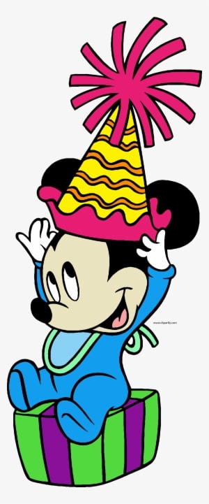 Baby Mickey Party Hat Suprise Clipart Png - Baby Mickey Mouse Coloring Pages - Transparent PNG Free Download