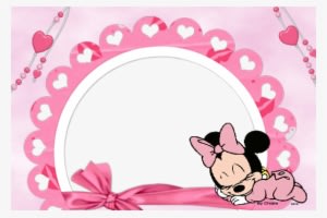 Moldura Minnie Para Bebê Imagem - Glitter Baby Minnie Mouse - Transparent PNG Free Download