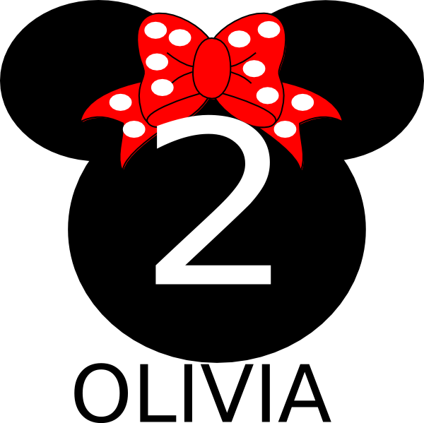 Numero 2 Minnie Png - Mickey Mouse Clip Art - Transparent PNG Free Download