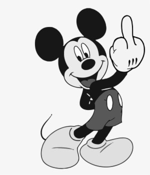 5291488 - >> - Mickey Mouse Middle Finger - Transparent PNG Free Download