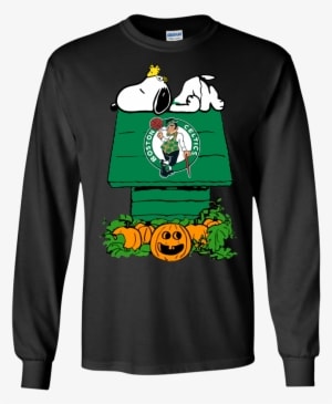 Snoopy Boston Celtics Halloween Shirt Png Boston Celtics - Mickey Mouse Mens Long Sleeve - Transparent PNG Free Download