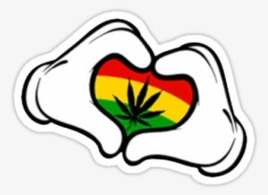 Love Weed Marijuana Leaves, Comics Toons, Mason Jar, - Hands Mickey Mouse Weed Png - Transparent PNG Free Download