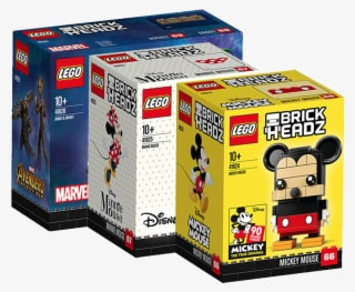 Lego Lego Fangtouzi Brickheadz Big Head Cartoon Doll - Lego Mickey Mouse Brickheadz - Transparent PNG Free Download