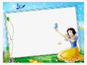 Marco De Blancanieves Marco Azul De Foto De Blancanieves - Mickey Mouse Character Frame - Transparent PNG Free Download