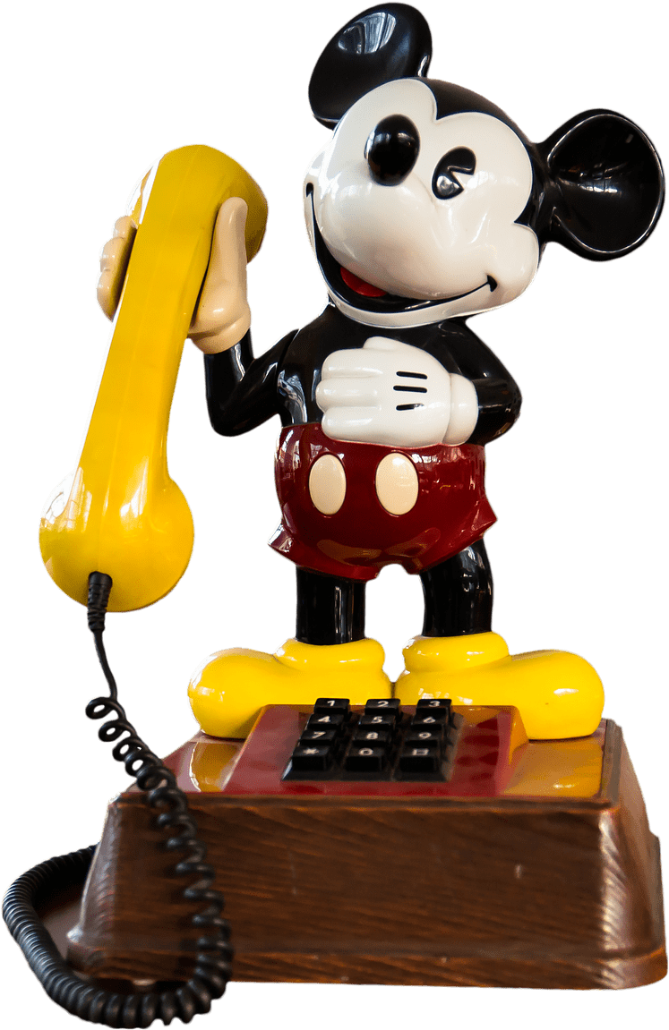 Objects - Mickey Mouse Telephone Png - Transparent PNG Free Download
