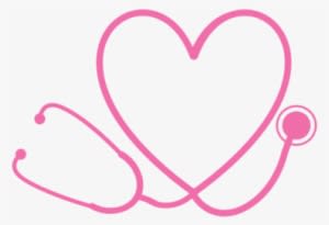 Heart Stethoscope Monogram - Nurse Mouse Pads - Transparent PNG Free Download