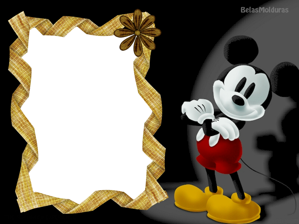 Molduras Do Mickey E Da Minnie - Mickey Mouse 3 Dimensi - Transparent PNG Free Download
