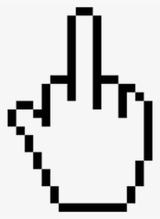 Middle Finger Cursor Png - Middle Finger Mouse Pointer Png - Transparent PNG Free Download