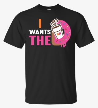 I Wants The D T-shirt Dunkin Donuts - Mickey Mouse Castle Shirt - Transparent PNG Free Download