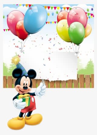 Mickey Mouse Party Cartoon - Transparent PNG Free Download