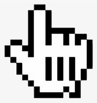Pixel Pixelart Black Computer Internet Tumblr Photograp - Mickey Mouse Cursor Png - Transparent PNG Free Download