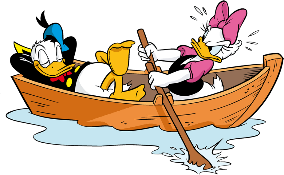Hobbys - - Donald Duck Mickey Mouse Boat - Transparent PNG Free Download