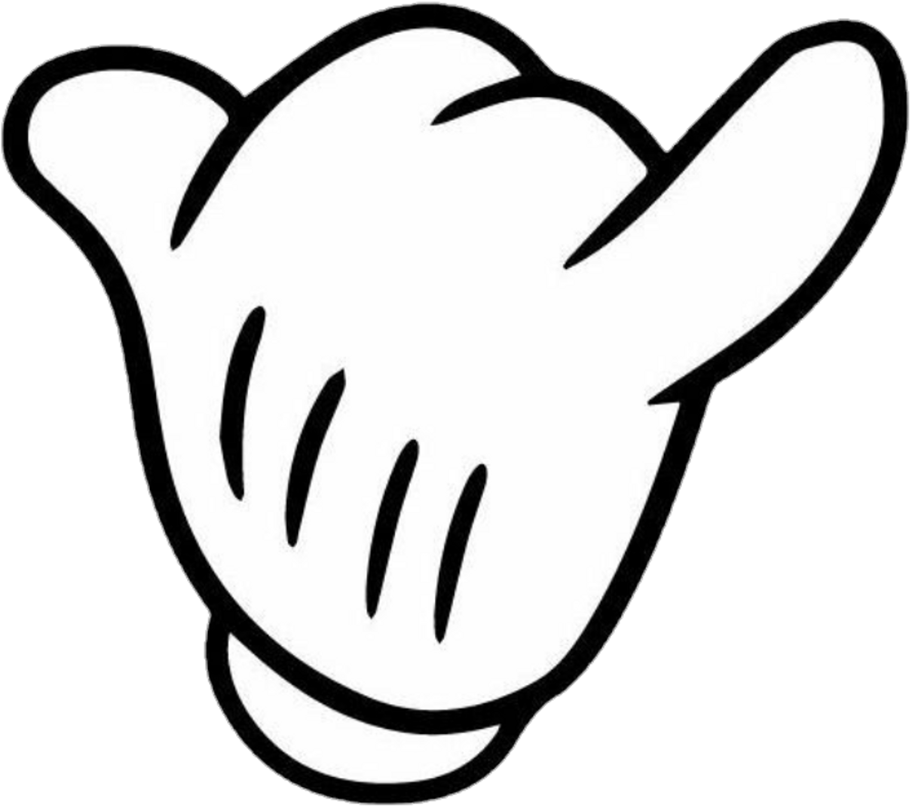 #mikymouse #mikymause #hand #call #callme #tumblr #png - Mickey Mouse Hand Signs - Transparent PNG Free Download