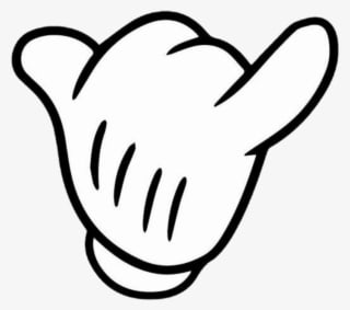 #mikymouse #mikymause #hand #call #callme #tumblr #png - Mickey Mouse Hand Signs - Transparent PNG Free Download