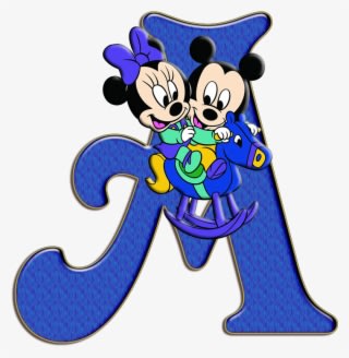 Alfabeto Decorativo Minnie Png - Mickey And Minnie Mouse Baby - Transparent PNG Free Download