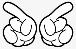 Png Images Mickey Mouse Hands - Mickey Hands Png - Transparent PNG Free Download