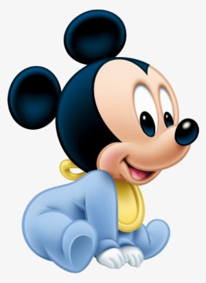 Picture Black And White Library Sit Birthday Ms - Baby Mickey Png - Transparent PNG Free Download