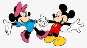 Mickey & Minnie Mouse Clip Art 4 - Mickey Dancing - Transparent PNG Free Download