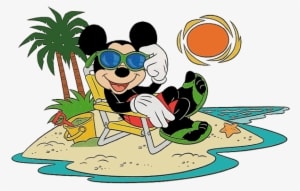Beach Clipart Mickey Mouse - Disney - Transparent PNG Free Download