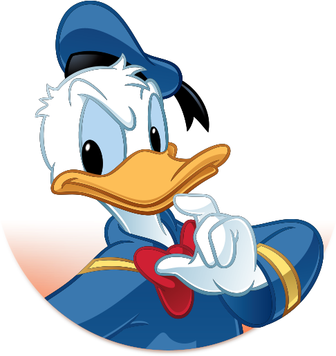 Clipart Friends Mickey Mouse Clubhouse - Donald Duck Temporary Tattoo - Transparent PNG Free Download