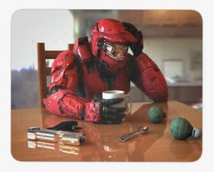 Master Chief Halo Desktop Mouse Pad Thick Anti-slip - Game - Transparent PNG Free Download