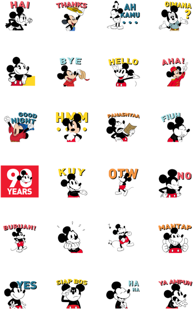 Mickey Mouse 90th Anniversary - Transparent PNG Free Download