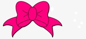 Minnie Mouse Pink Bow Png Freeuse - Pink Bow Clipart - Transparent PNG Free Download