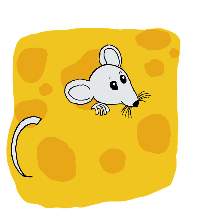 Rat, Mouse, Cheese, Animal, Mammal, Rodent, Cartoon - Maus Im Käse Comic - Transparent PNG Free Download