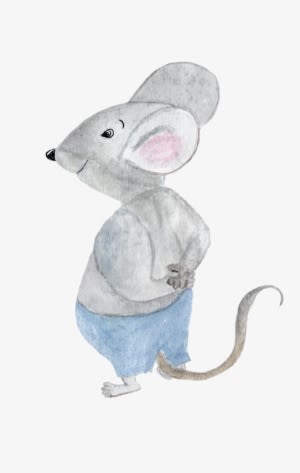 Mouse, Tubes, Png - Watercolor Painting - Transparent PNG Free Download
